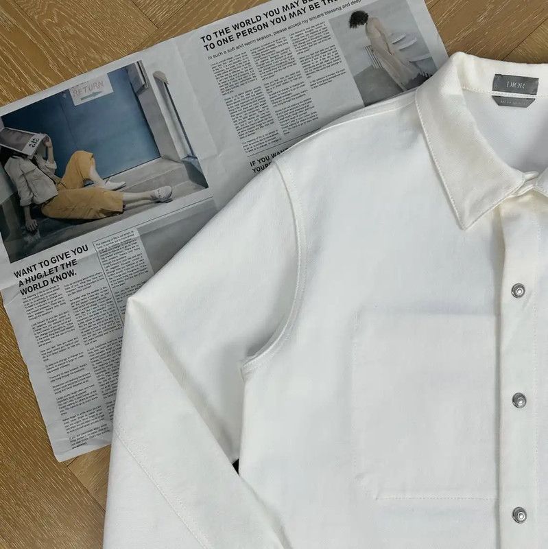 Dior Dior Men's White Oversized Jacket 0089 Size US XXL / EU 58 / 5 - 6 Thumbnail