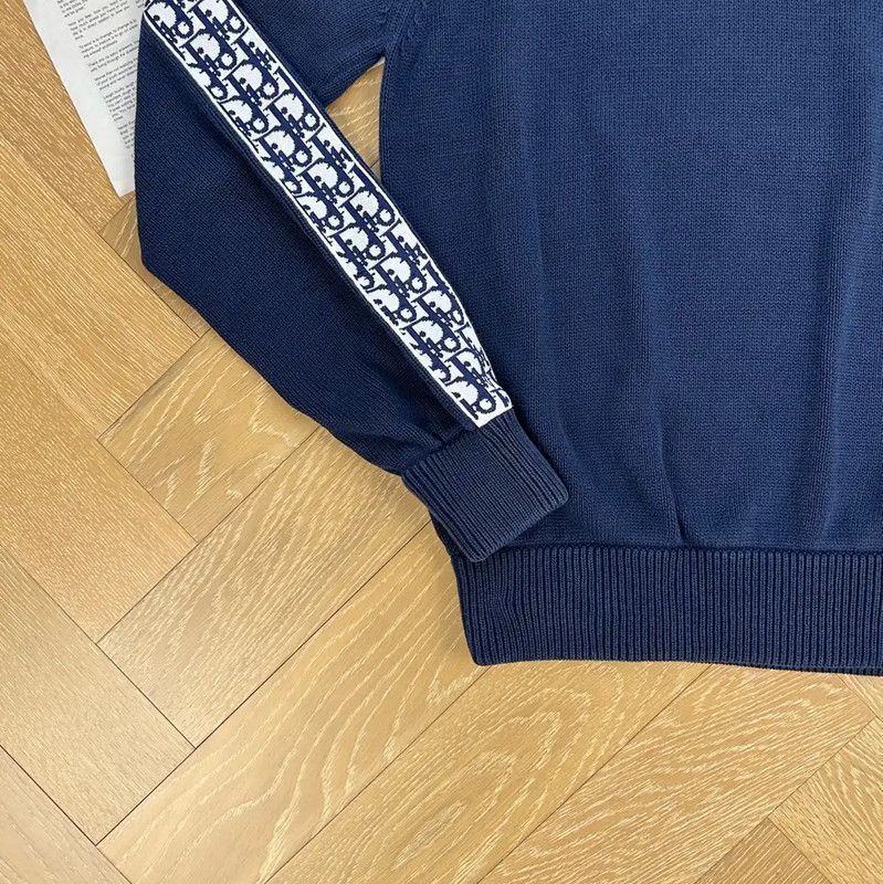 Dior Dior Navy Blue Men's Pullover Sweater 0089 Size US S / EU 44-46 / 1 - 4 Thumbnail