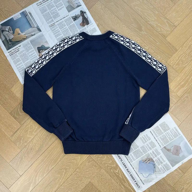 Dior Dior Navy Blue Men's Pullover Sweater 0089 Size US S / EU 44-46 / 1 - 2 Thumbnail
