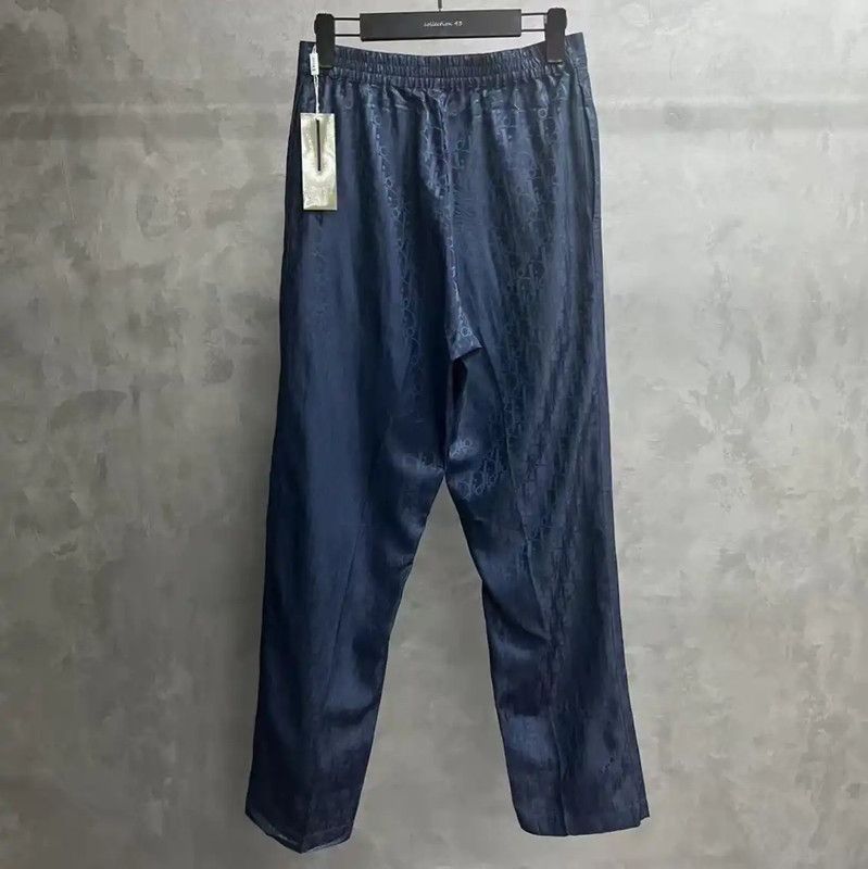 Dior Dior Blue Cotton Casual Pants for Men 0089 Size US 32 / EU 48 - 2 Thumbnail
