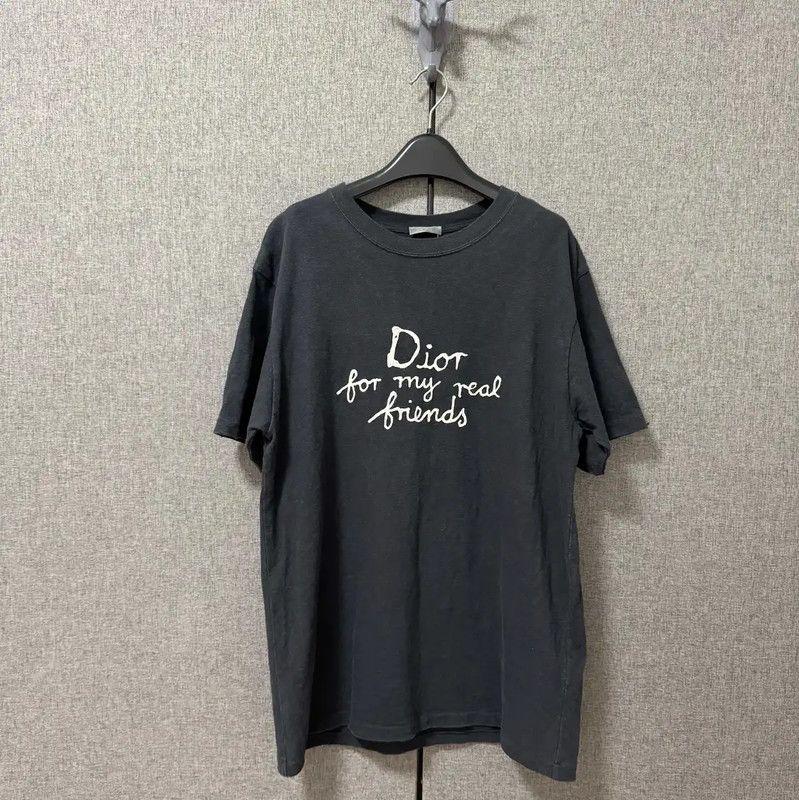 Dior Dior Men's Grey Logo T-shirt 0089 Size US M / EU 48-50 / 2 - 2 Thumbnail
