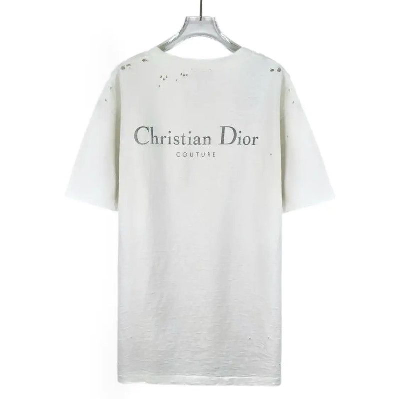 Dior Dior White Cotton Men's T-Shirt M Size 0089 Size US M / EU 48-50 / 2 - 2 Thumbnail
