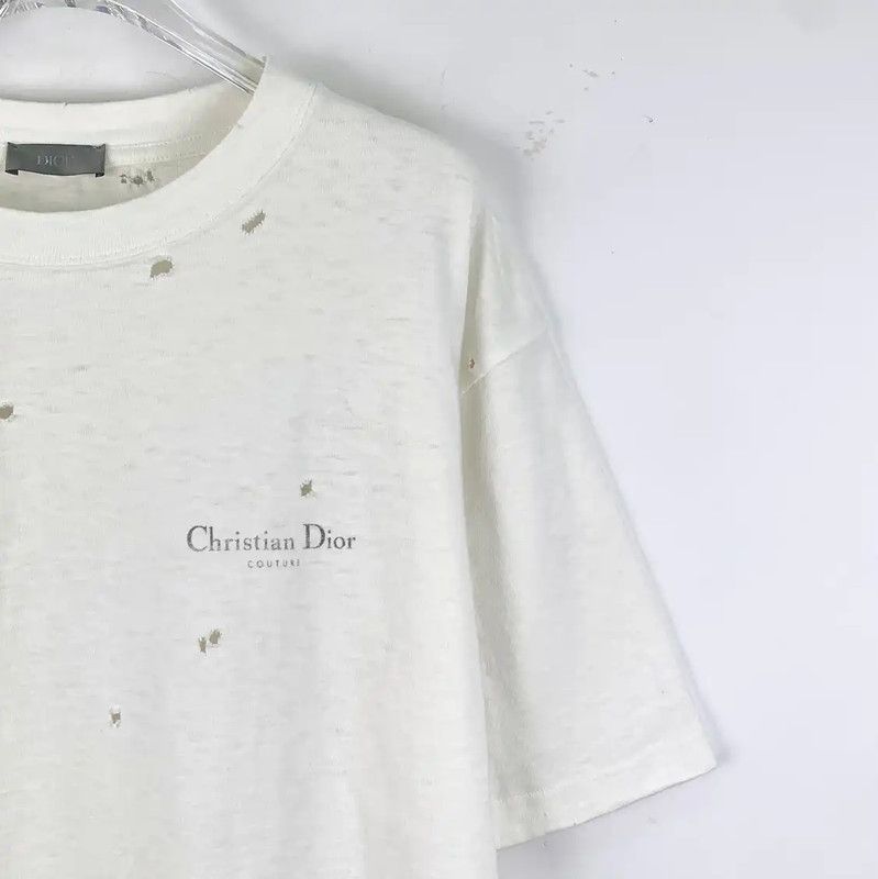 Dior Dior White Cotton Men's T-Shirt M Size 0089 Size US M / EU 48-50 / 2 - 3 Thumbnail