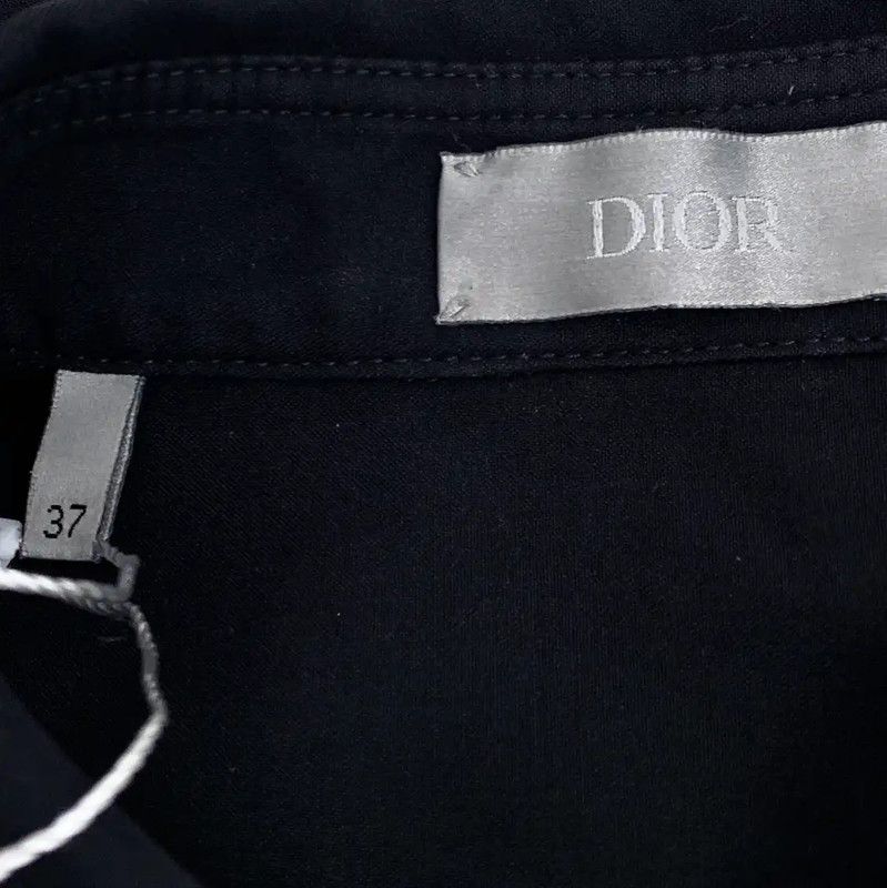 Dior Dior Men's Black Cotton Button-Up Shirt 0089 Size US M / EU 48-50 / 2 - 6 Thumbnail