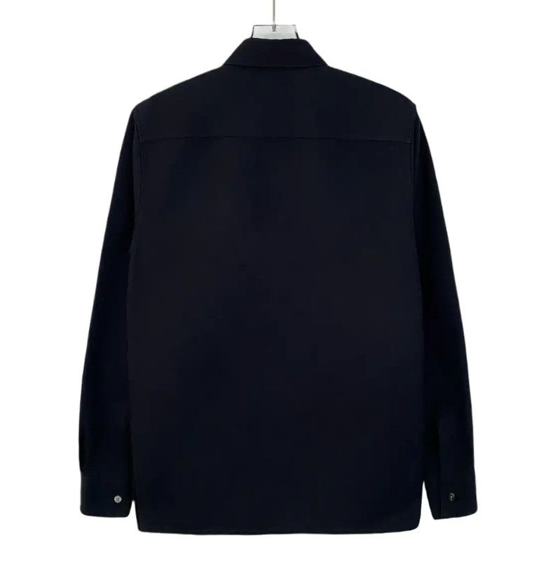 Dior Dior Men's Black Cotton Button-Up Shirt 0089 Size US M / EU 48-50 / 2 - 2 Thumbnail