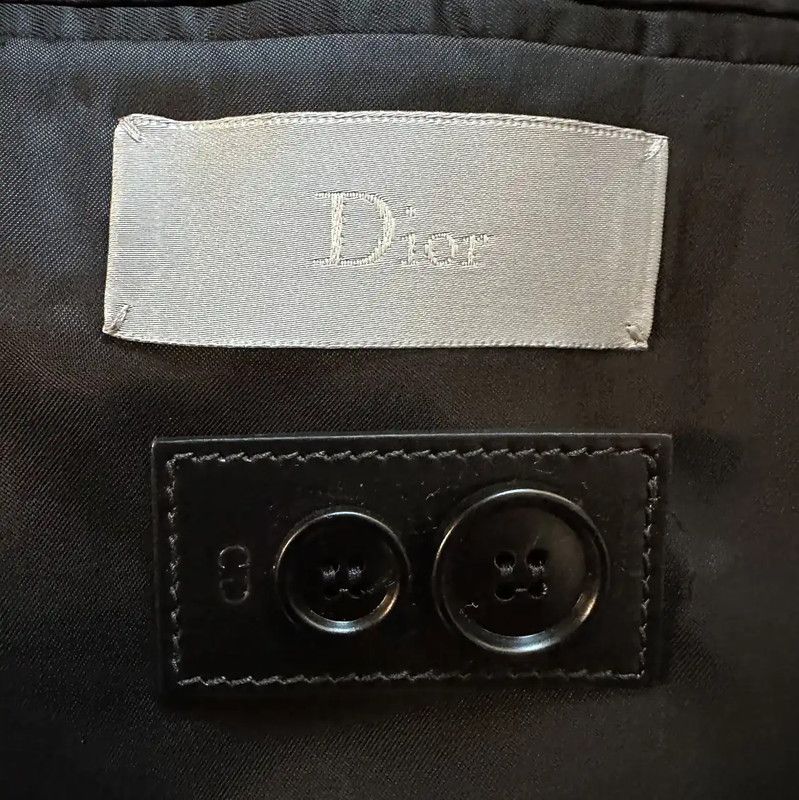 Dior Dior Black Wool Embroidered Long Sleeve Coat 0089 Size US S / EU 44-46 / 1 - 6 Thumbnail