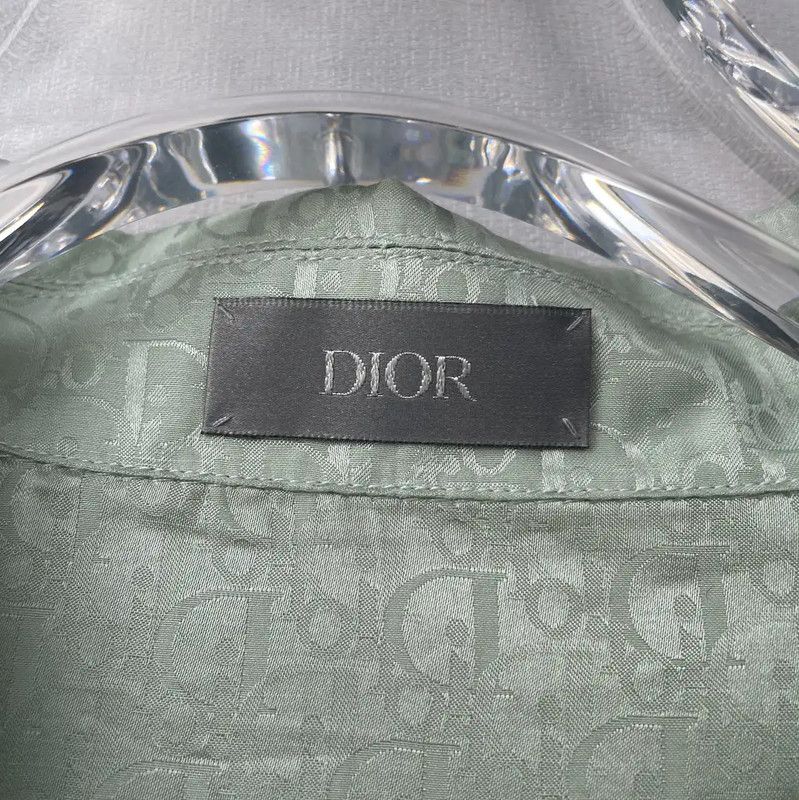 Dior Dior Green Short Sleeve Men's Shirt 0089 Size US L / EU 52-54 / 3 - 4 Thumbnail