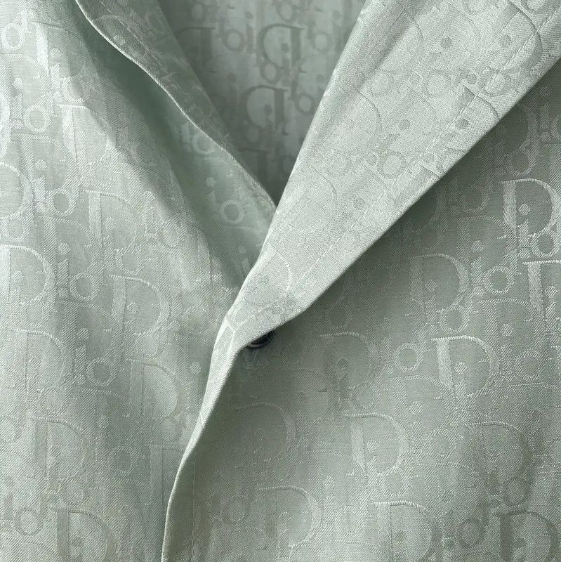 Dior Dior Green Short Sleeve Men's Shirt 0089 Size US L / EU 52-54 / 3 - 6 Thumbnail