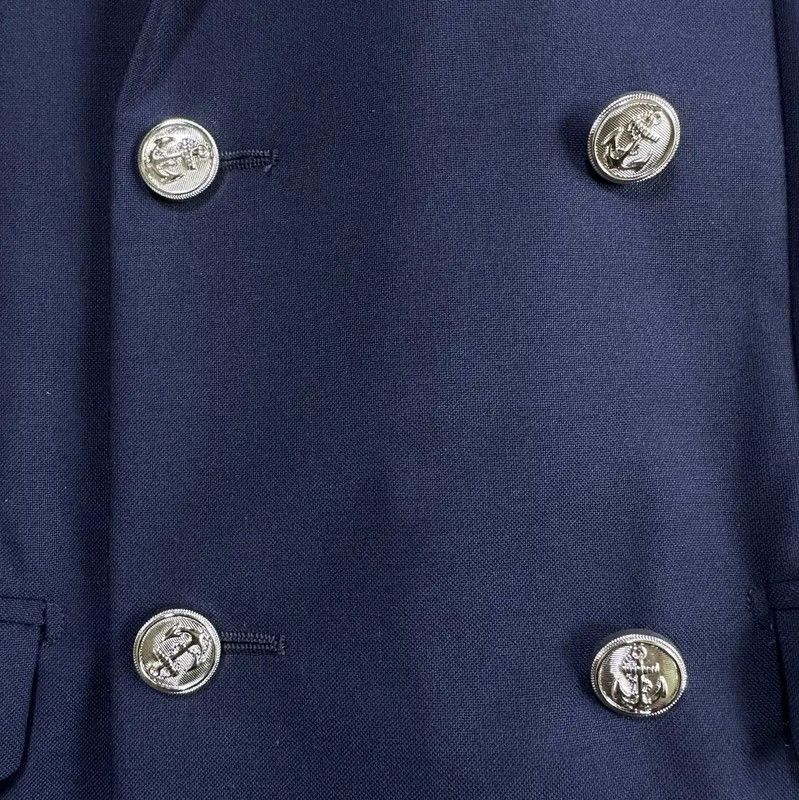 Dior Dior Men's Navy Wool Double-Breasted Blazer 0089 Size US M / EU 48-50 / 2 - 3 Thumbnail