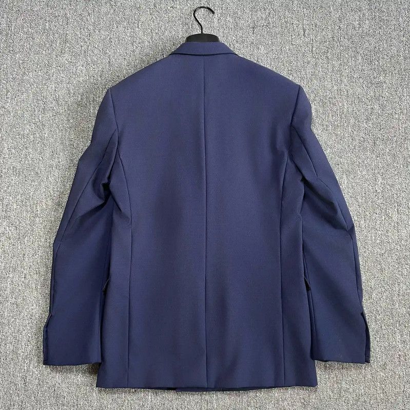 Dior Dior Men's Navy Wool Double-Breasted Blazer 0089 Size US M / EU 48-50 / 2 - 4 Thumbnail