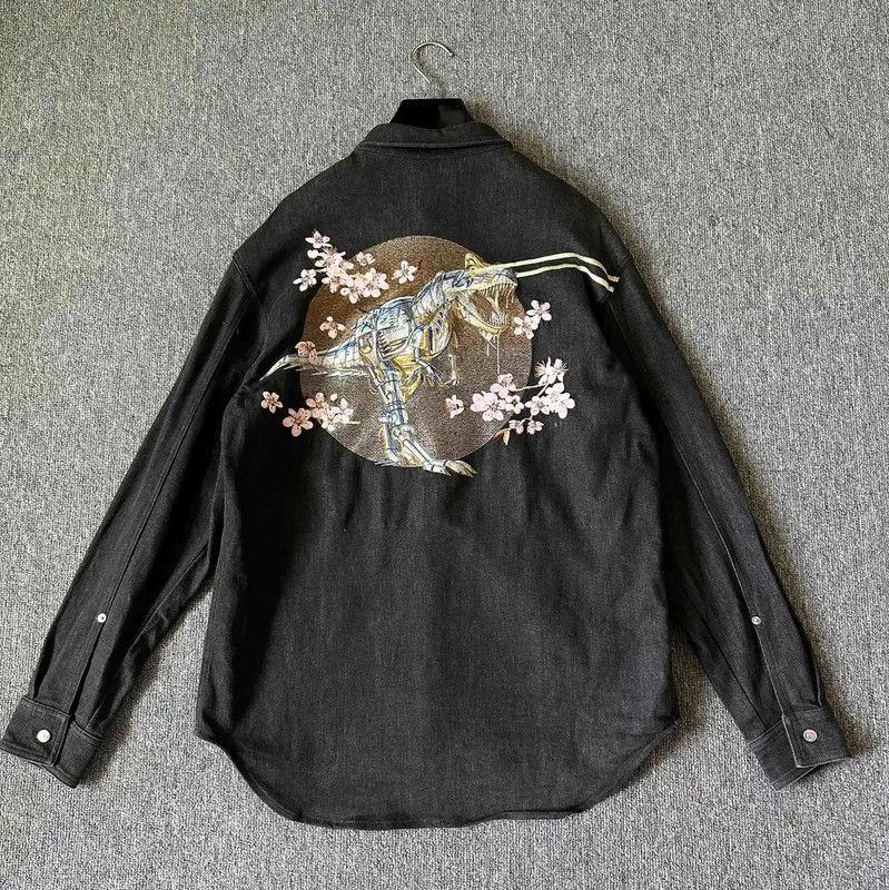 Dior Dior Black Long Sleeve Cotton Blend Shirt 0089 Size US XL / EU 56 / 4 - 2 Thumbnail