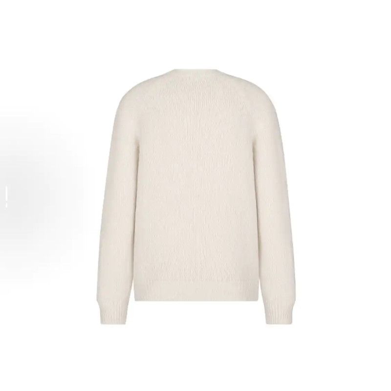 Dior Dior White Cashmere Blend Sweater with Tiger Design 0089 Size US S / EU 44-46 / 1 - 7 Thumbnail