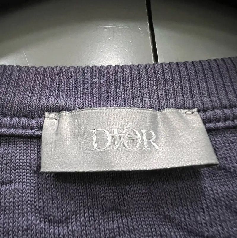 Dior Dior Purple Logo Cotton Short Sleeve T-Shirt 0089 Size US XL / EU 56 / 4 - 2 Thumbnail