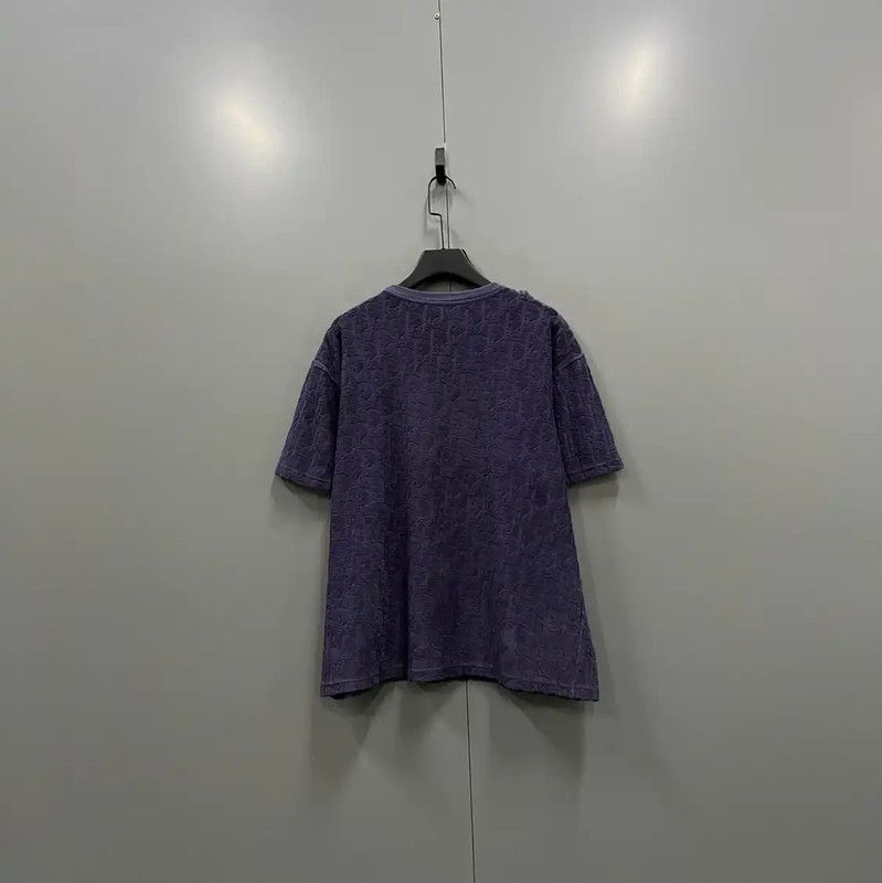 Dior Dior Purple Logo Cotton Short Sleeve T-Shirt 0089 Size US XL / EU 56 / 4 - 3 Thumbnail