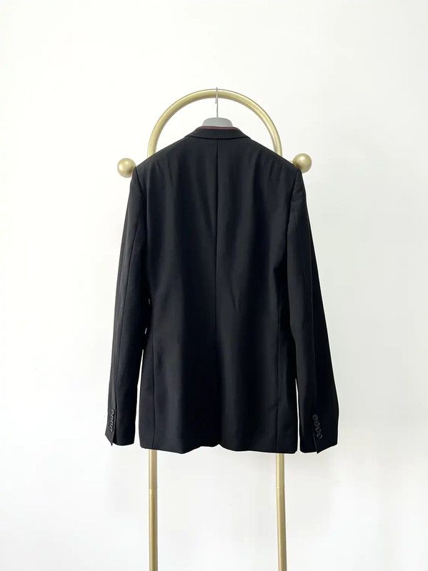Dior Dior Black Wool Long Sleeve Coat for Men 0089 Size US XS / EU 42 / 0 - 4 Thumbnail