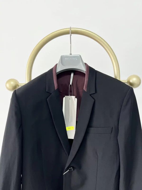 Dior Dior Black Wool Long Sleeve Coat for Men 0089 Size US XS / EU 42 / 0 - 2 Thumbnail