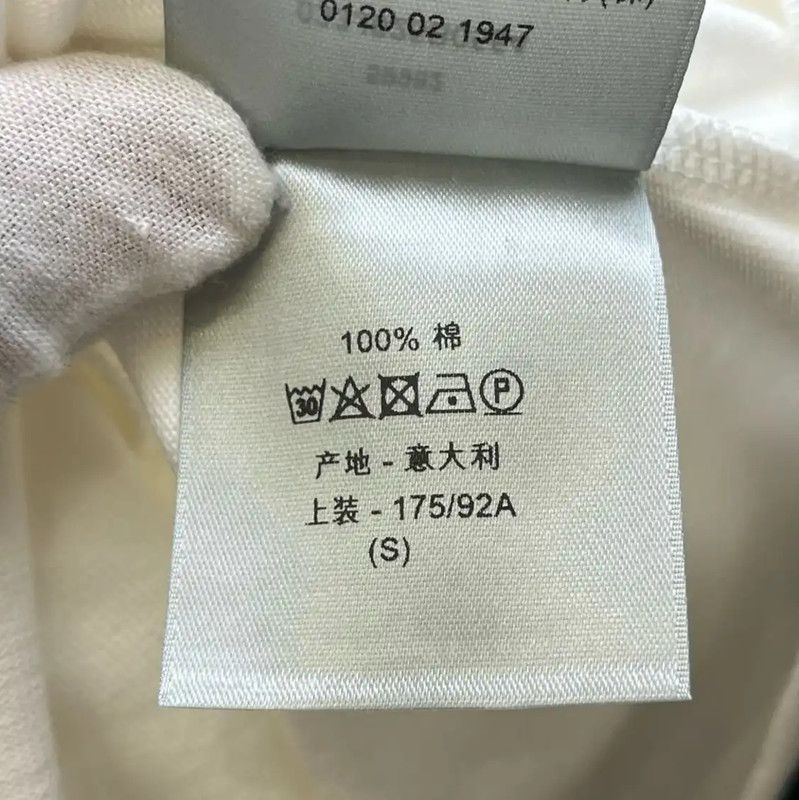 Dior Dior White Cotton Men's Summer T-shirt 0089 Size US S / EU 44-46 / 1 - 5 Thumbnail