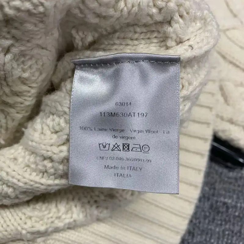 Dior Dior White Wool Pullover Sweater 0089 Size US S / EU 44-46 / 1 - 5 Thumbnail