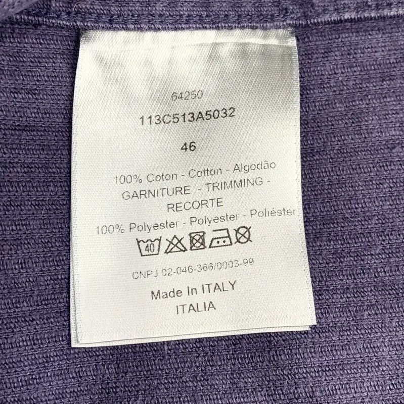 Dior Dior Purple Cotton Men's Outer Jacket 0089 Size US S / EU 44-46 / 1 - 8 Thumbnail