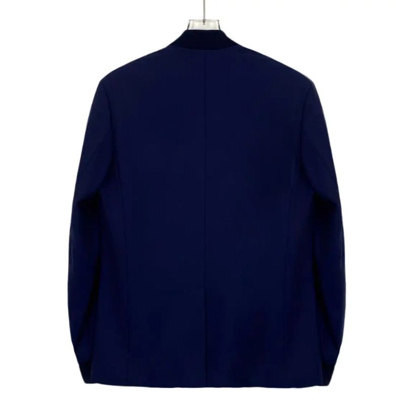 Dior Dior Navy Wool Men's Outerwear Jacket 0089 Size US M / EU 48-50 / 2 - 2 Thumbnail
