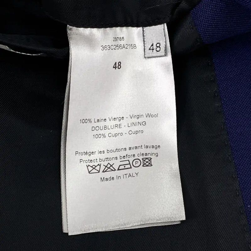 Dior Dior Navy Wool Men's Outerwear Jacket 0089 Size US M / EU 48-50 / 2 - 7 Thumbnail