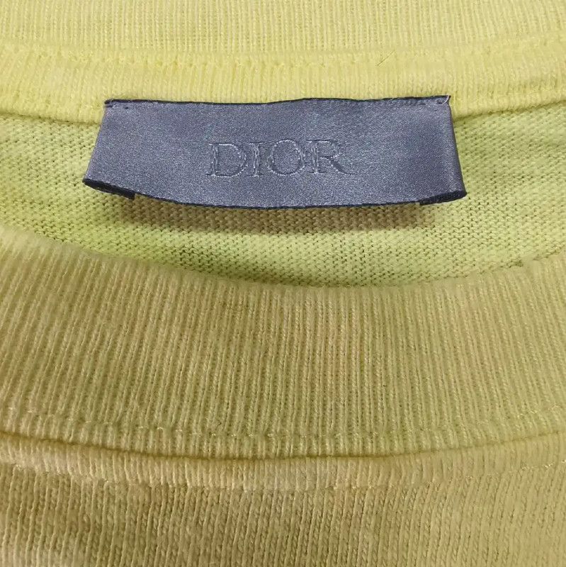 Dior Dior Yellow Cotton Men's T-Shirt 0089 Size US XS / EU 42 / 0 - 3 Thumbnail
