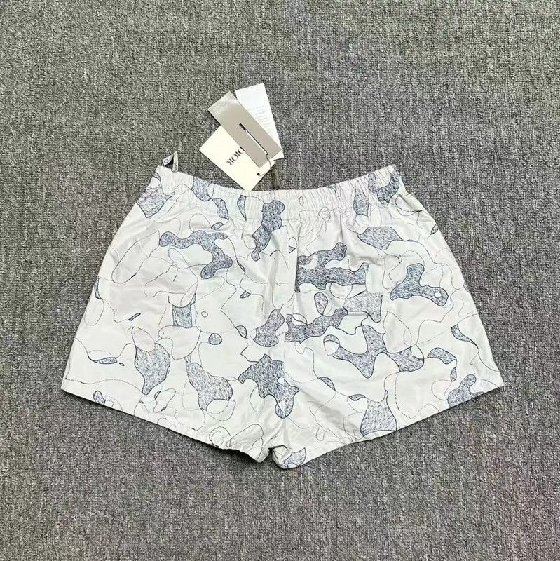 Dior Dior Men's Patterned White Shorts 0089 Size US 27 - 2 Thumbnail