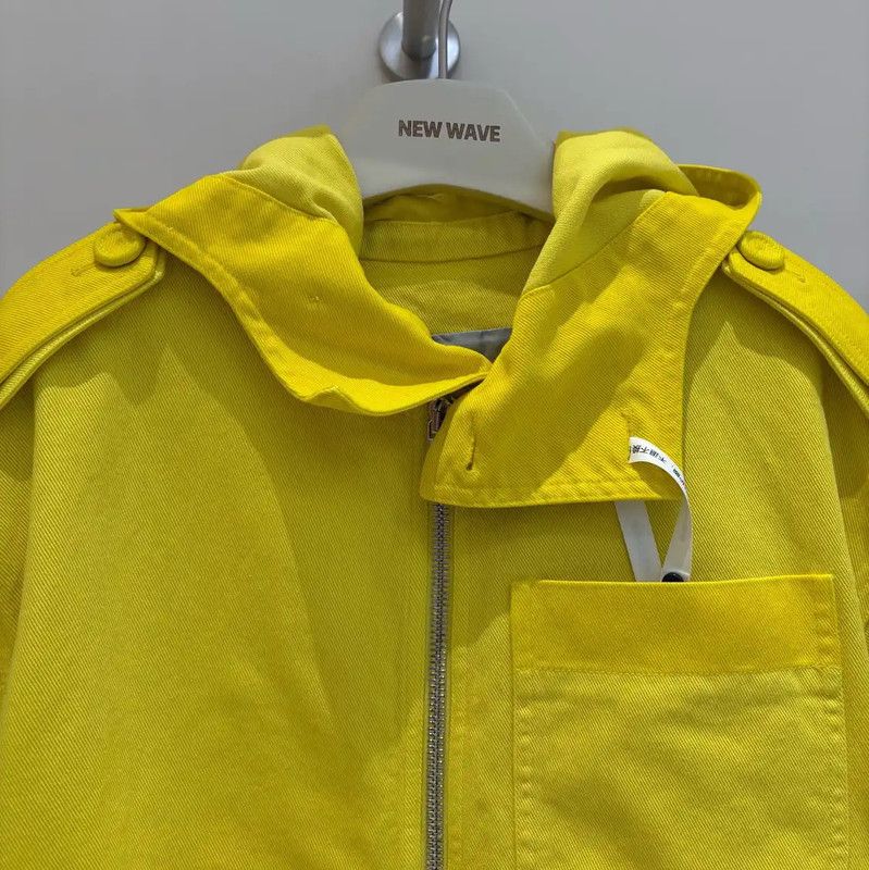 Dior Dior Yellow Cotton Logo Long Sleeve Jacket 0089 Size US M / EU 48-50 / 2 - 2 Thumbnail