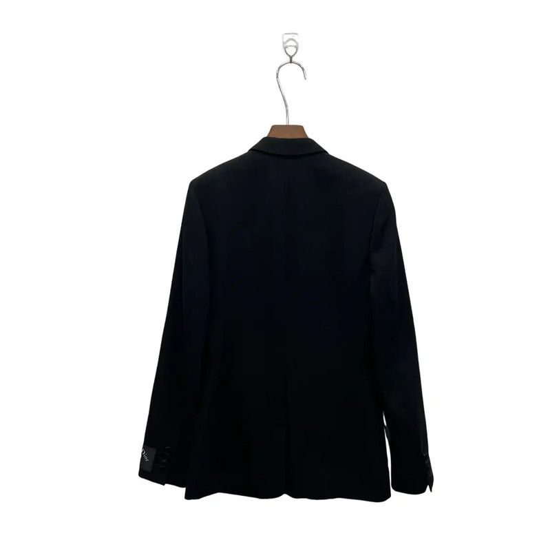 Dior Dior Black Men's Jacket with Blue Lapels 0089 Size US M / EU 48-50 / 2 - 3 Thumbnail