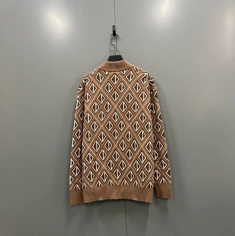 Dior Dior Coffee Wool Men's Sweater in XL 0089 Size US XL / EU 56 / 4 - 2 Thumbnail
