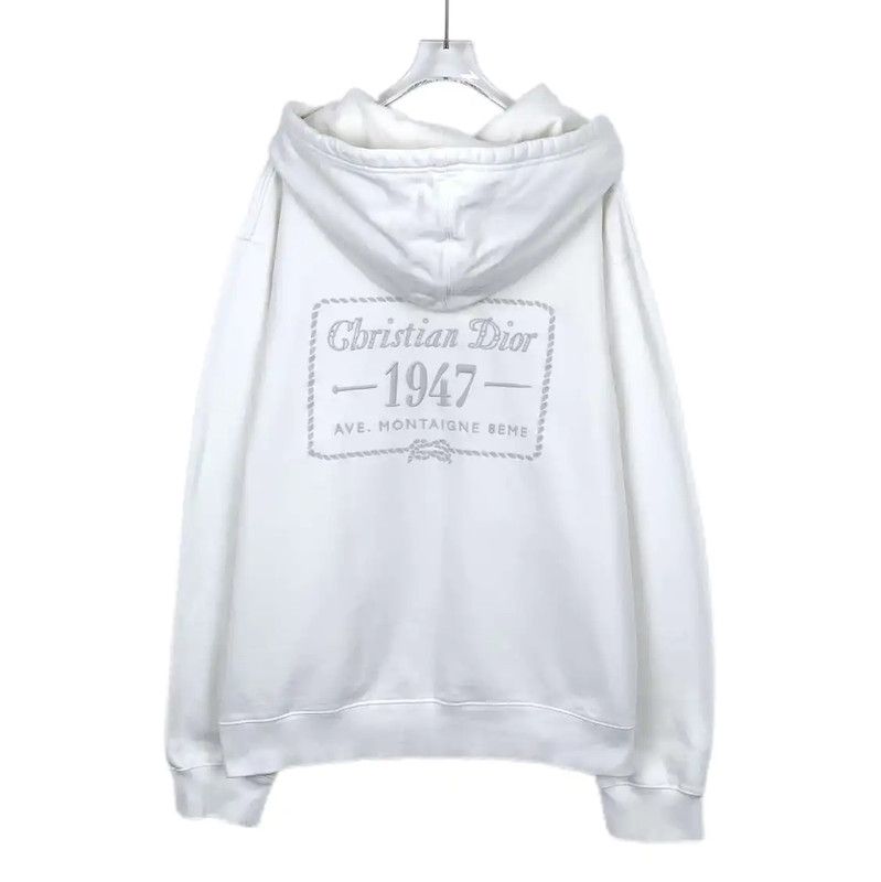 Dior Dior White Cotton Men’s Hoodie 0089 Size US XXL / EU 58 / 5 - 2 Thumbnail