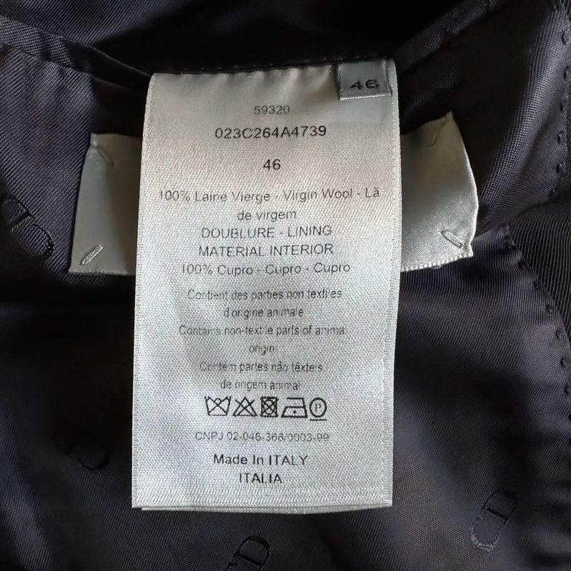 Dior Dior Black Wool Long Sleeve Overcoat 0089 Size US M / EU 48-50 / 2 - 6 Thumbnail