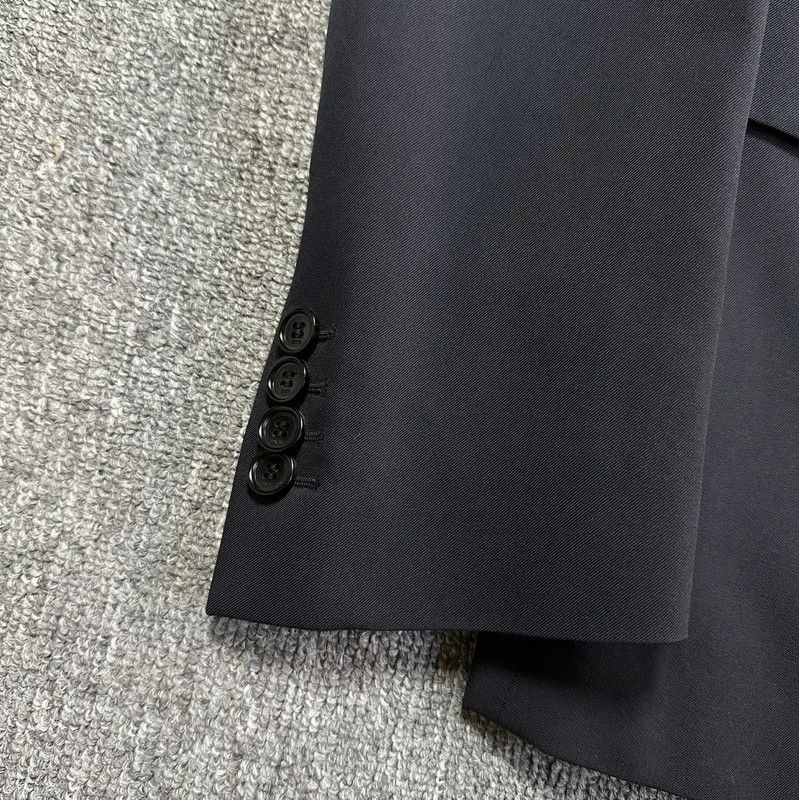 Dior Dior Black Wool Long Sleeve Overcoat 0089 Size US M / EU 48-50 / 2 - 2 Thumbnail