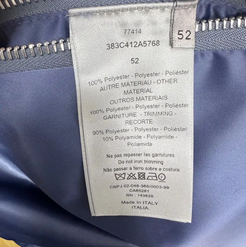 Dior Dior Blue Cotton Men's Jacket 0089 Size US M / EU 48-50 / 2 - 4 Thumbnail