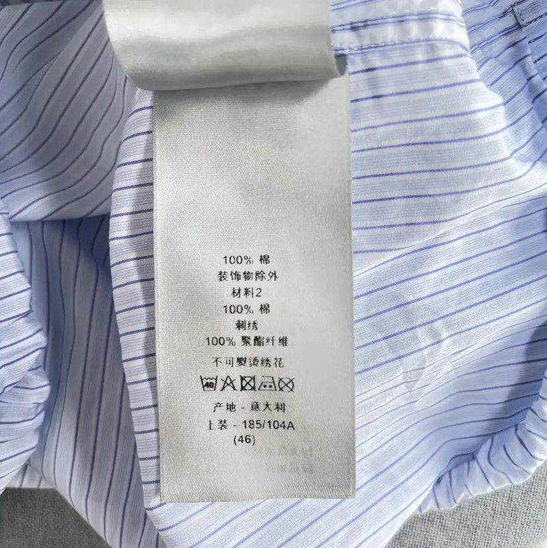 Dior Dior M Size Spring Autumn Blue Shirt 0089 Size US M / EU 48-50 / 2 - 8 Thumbnail