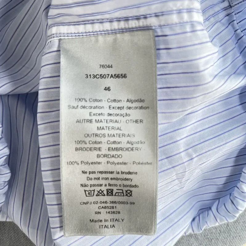Dior Dior M Size Spring Autumn Blue Shirt 0089 Size US M / EU 48-50 / 2 - 7 Thumbnail
