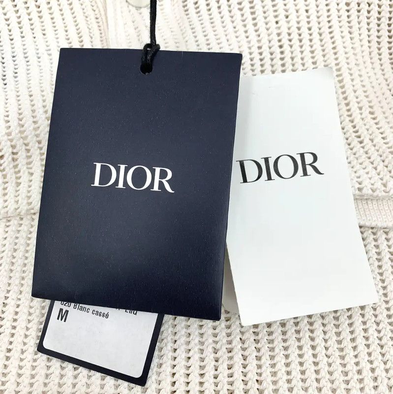 Dior Dior Gray-White Men's Polo Shirt 0089 Size US M / EU 48-50 / 2 - 6 Thumbnail