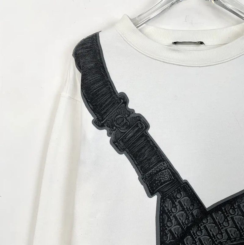 Dior Dior White Cotton Men’s Sweatshirt 0089 Size US M / EU 48-50 / 2 - 3 Thumbnail