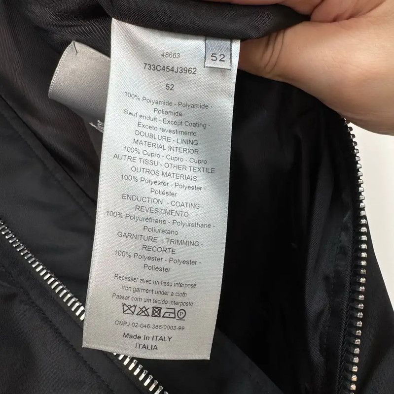 Dior Dior Men's Black Embroidered Bomber Jacket 0089 Size US XL / EU 56 / 4 - 6 Thumbnail