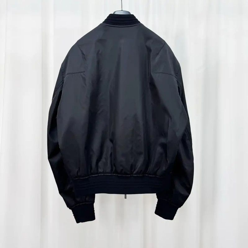 Dior Dior Men's Black Embroidered Bomber Jacket 0089 Size US XL / EU 56 / 4 - 2 Thumbnail