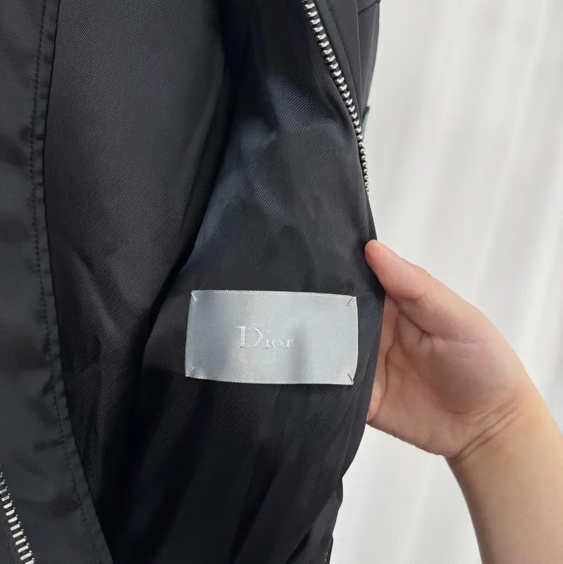 Dior Dior Men's Black Embroidered Bomber Jacket 0089 Size US XL / EU 56 / 4 - 5 Thumbnail