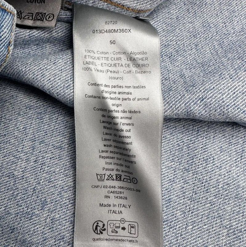 Dior Dior Light Blue Men's Denim Jacket 0089 Size US M / EU 48-50 / 2 - 6 Thumbnail