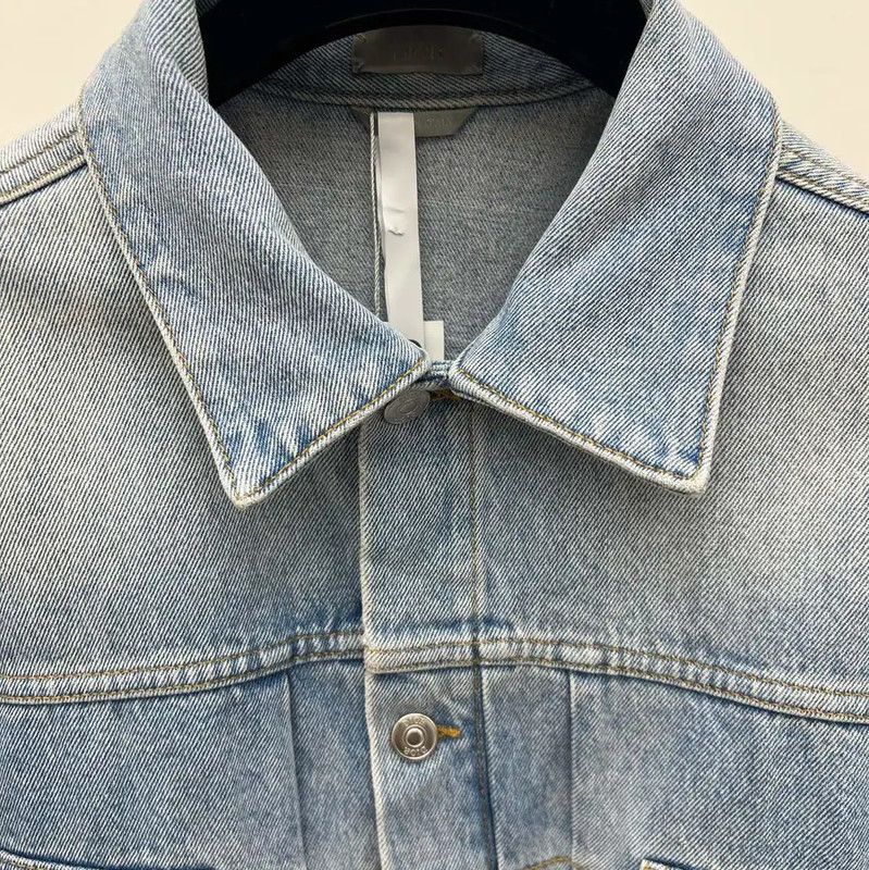 Dior Dior Light Blue Men's Denim Jacket 0089 Size US M / EU 48-50 / 2 - 3 Thumbnail