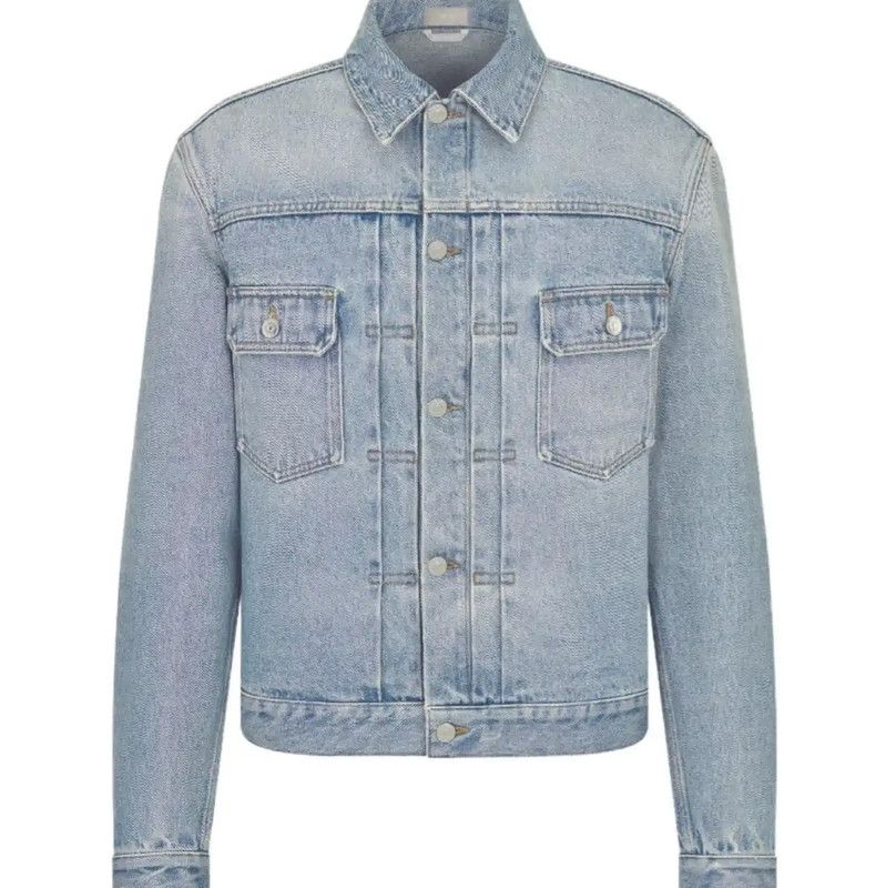 Dior Dior Light Blue Men's Denim Jacket 0089 Size US M / EU 48-50 / 2 - 4 Thumbnail