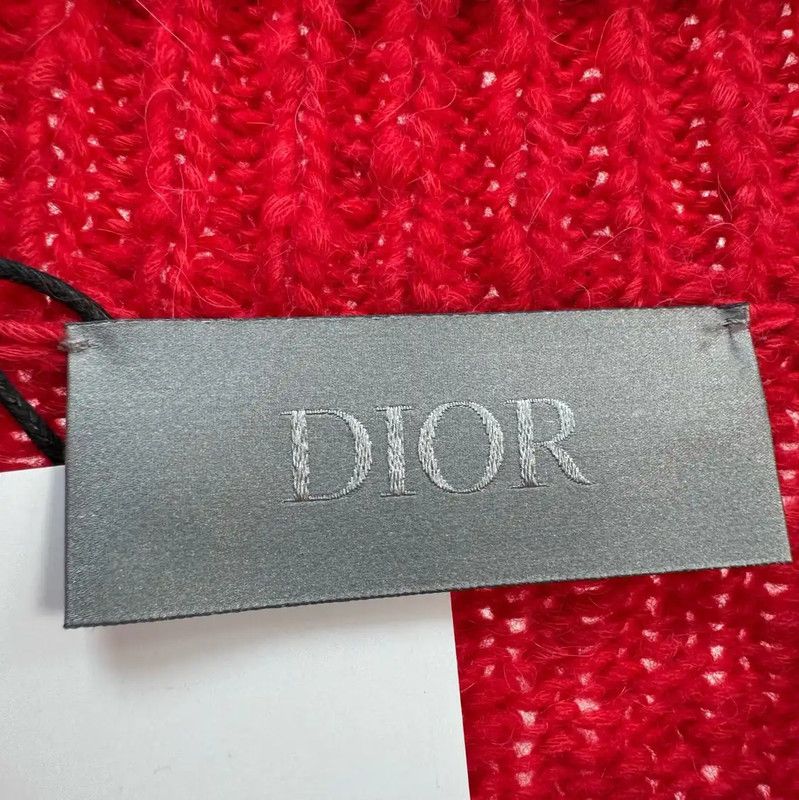 Dior Dior Red Wool Blend Embroidered Sweater 0089 Size US L / EU 52-54 / 3 - 5 Thumbnail
