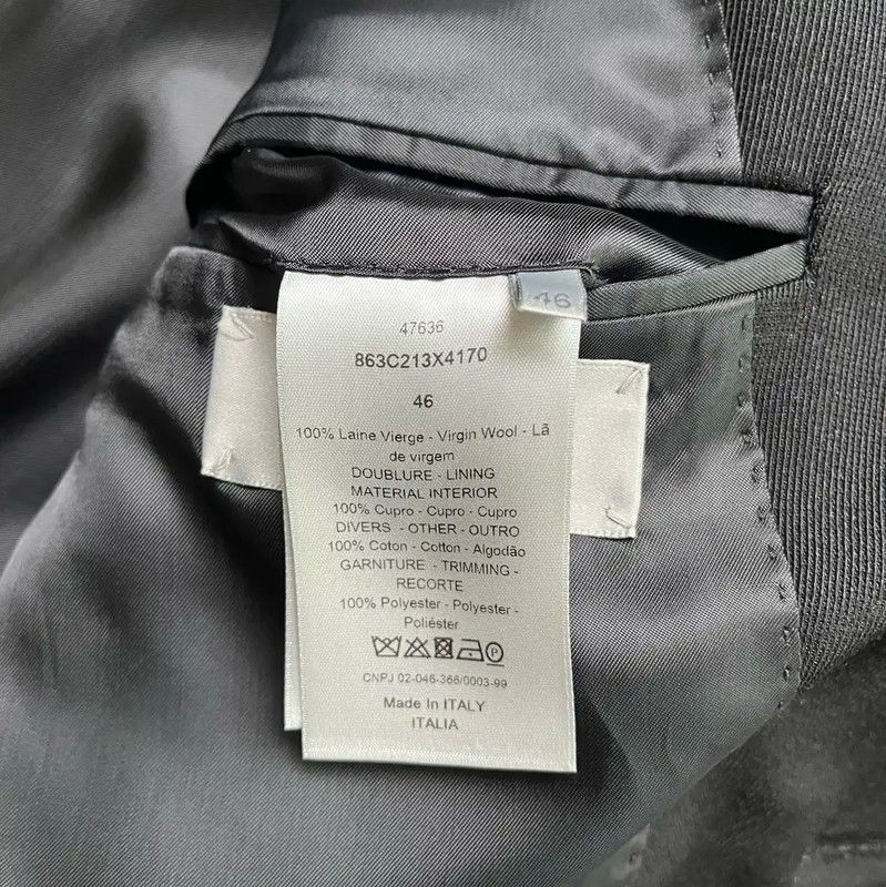Dior Dior Black Wool Men's Spring Autumn Outerwear 0089 Size US M / EU 48-50 / 2 - 5 Thumbnail