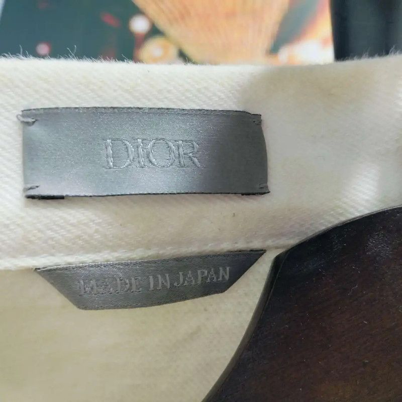 Dior Dior Cotton Cream Overshirt for Men 0089 Size US XL / EU 56 / 4 - 3 Thumbnail