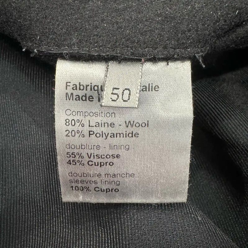Dior Dior Black Wool Men's Windbreaker Coat 0089 Size US L / EU 52-54 / 3 - 7 Thumbnail