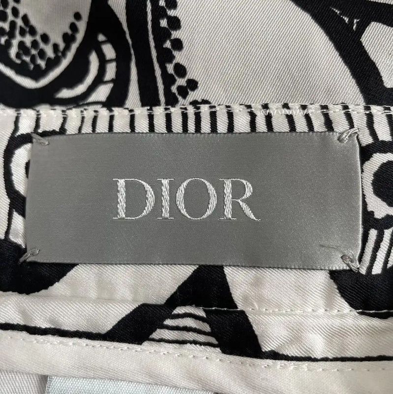 Dior Dior Men's Summer Patterned Silk Shorts 0089 Size US 38 / EU 54 - 5 Thumbnail