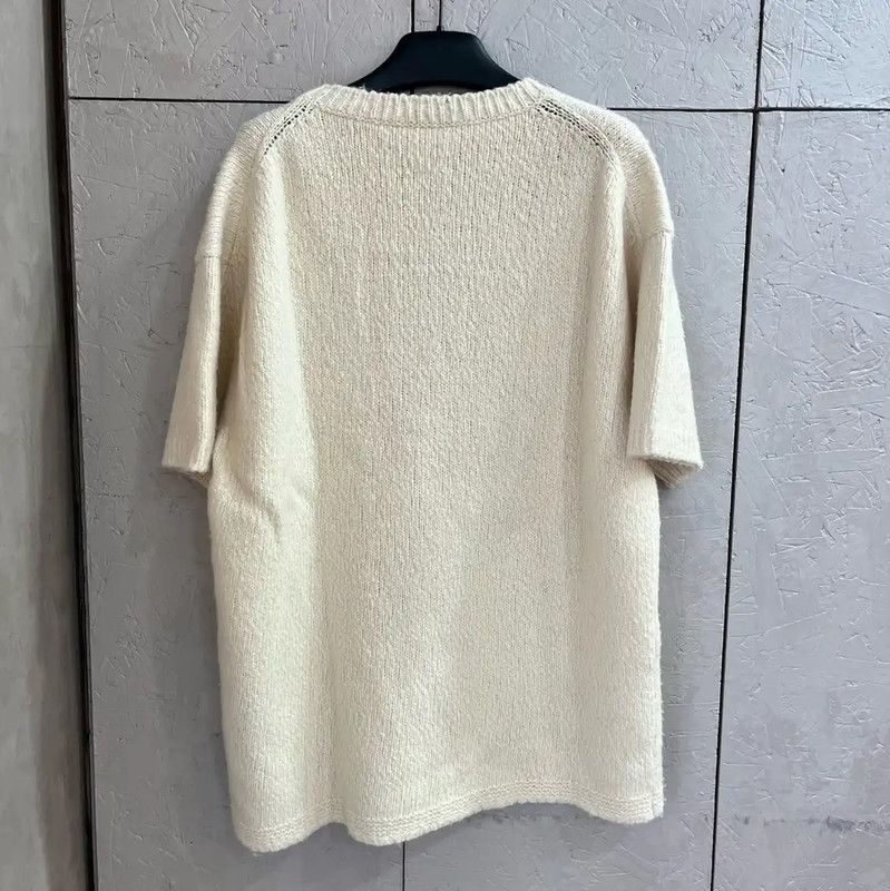 Dior Dior Beige Wool Sweater with Graphic Design 0089 Size US XL / EU 56 / 4 - 4 Thumbnail